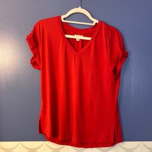 Versona Red V-neck top